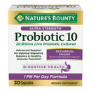 Nature's Bounty Ultra Strength Probiotic 10 Capsules (Bottle of 30)