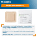 McKesson Brand McKesson Silicone Adhesive with Border Silicone Foam Dressing, 4 x 4 Inch (200/CS) 