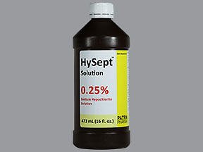 Patrin Pharma Inc Antiseptic Sodium Hypochlorite HySept Topical Liquid 473 mL Bottle 