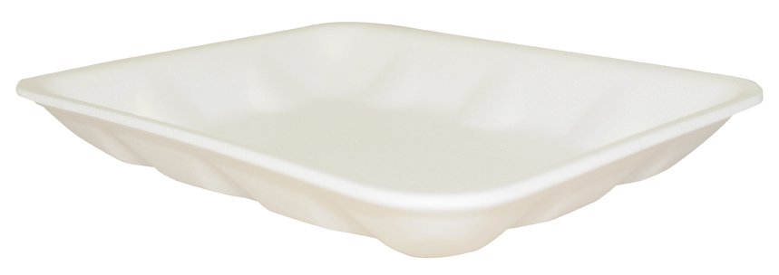 RJ Schinner Co Food Service Tray Novipax 0.63 X 5-3/4 X 8-1/4 Inch White Foam (500/CS) 