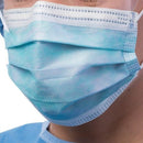 MASK PROCEDURE EARLOOP BL3PLY PLEATED FOAM 50/BX 6BX/CS