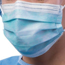 MASK PROCEDURE EARLOOP BL3PLY PLEATED FOAM 50/BX 6BX/CS