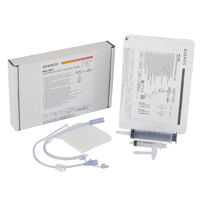 Low Profile Gastrostomy Tube Kit MIC-Key 18 Fr. 2.5 cm Tube Silicone Sterile 