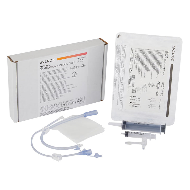 Low Profile Gastrostomy Tube Kit MIC-Key 18 Fr. 2.5 cm Tube Silicone Sterile 