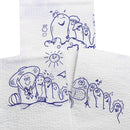 McKesson Nonsterile White / Blue Cartoon Toes Procedure Towel, 13 x 18 Inch (Case of 500)