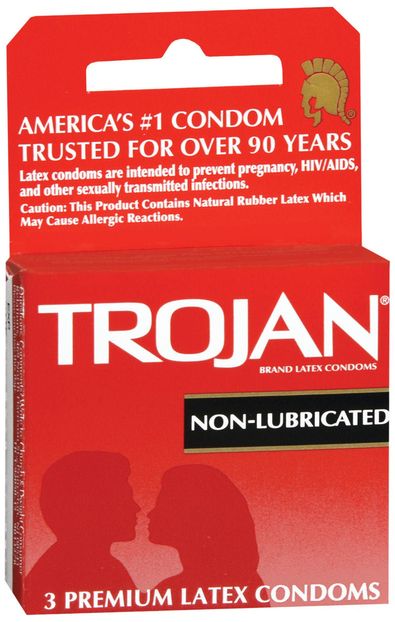 Trojan Nonlubricated Latex Condom (Box of 3)
