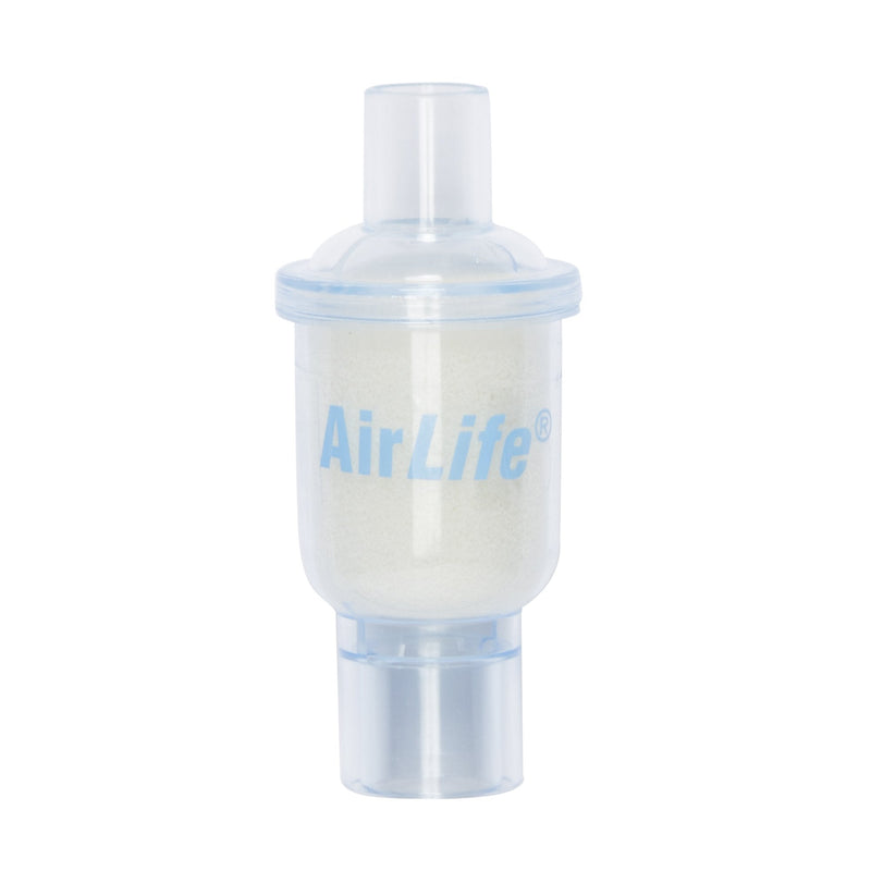 Heat and Moisture Exchanger AirLife 35 mg H₂O/L @ VT 500 mL 1 cm H₂O @ 30 LPM Straight 
