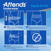 Attends Bariatric Ultimate Absorbent Underwear, 3X-Large (Case of 40)