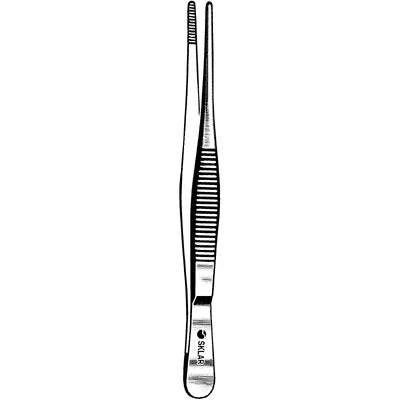 Econo Sterile Dressing Forceps - 5", Straight, Serrated, Disposable, CS 50 - 96-2568a 