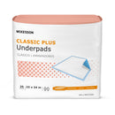 McKesson Classic Plus Light Absorbency Underpads, 23 x 24 Inch (Case of 200)