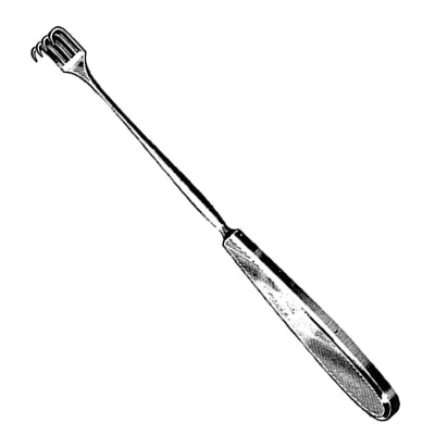 Sklar Volkman Retractor - 8-1/2", Blunt, 4 Prongs - 60-5614