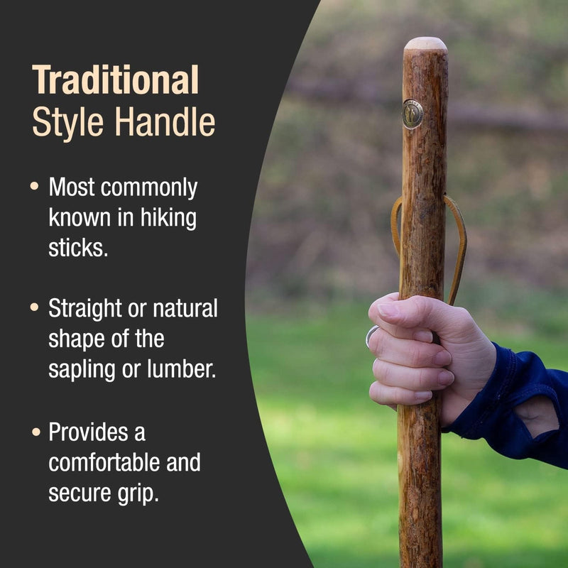 Mabis Healthcare Brazos Assorted Hardwood Rustic Walking Stick, 41-Inch 