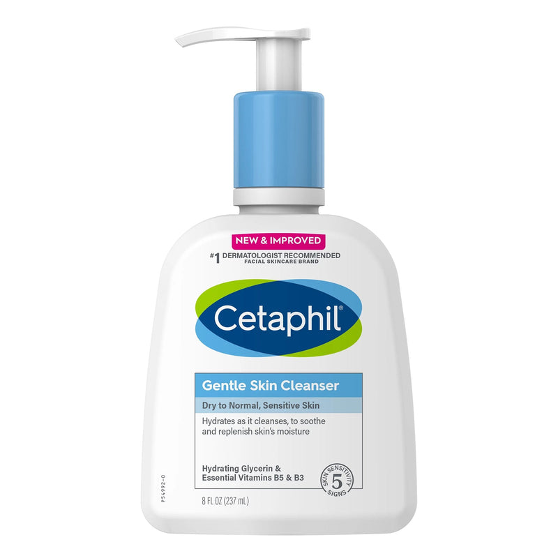 Galderma Laboratories Cetaphil Gentle Skin Cleanser Normal To Dry Skin Unscented, 8-ounce Pump Bottle 