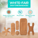 TruColour Beige Adhesive Strip, Assorted Shapes and Sizes (30/PK)