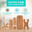 TruColour Beige Adhesive Strip, Assorted Shapes and Sizes (Case of 1500) 