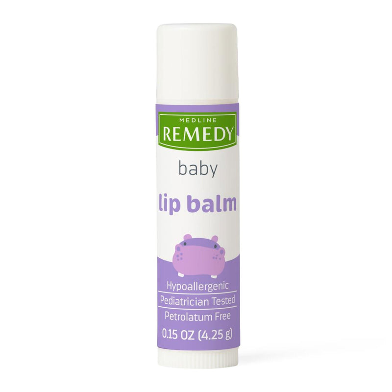 Lip Balm Medline Remedy Baby 0.15 oz. Balm Tube Unflavored (Case of 36)
