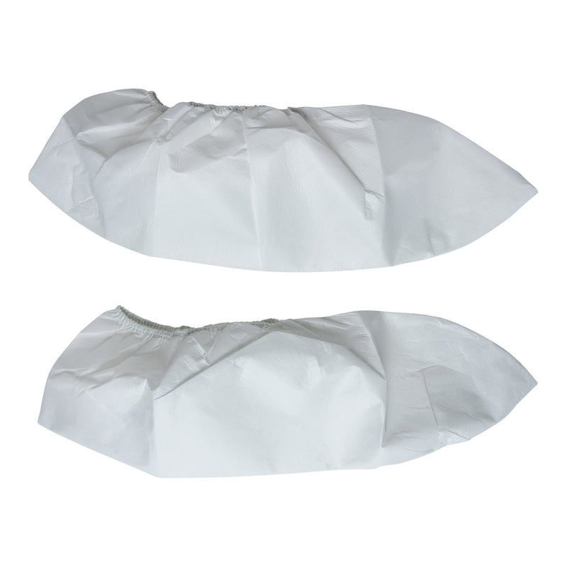 Cleanroom Shoe Cover One Size Fits Most Shoe High Nonskid Sole White Sterile (Case of 200 Pairs)