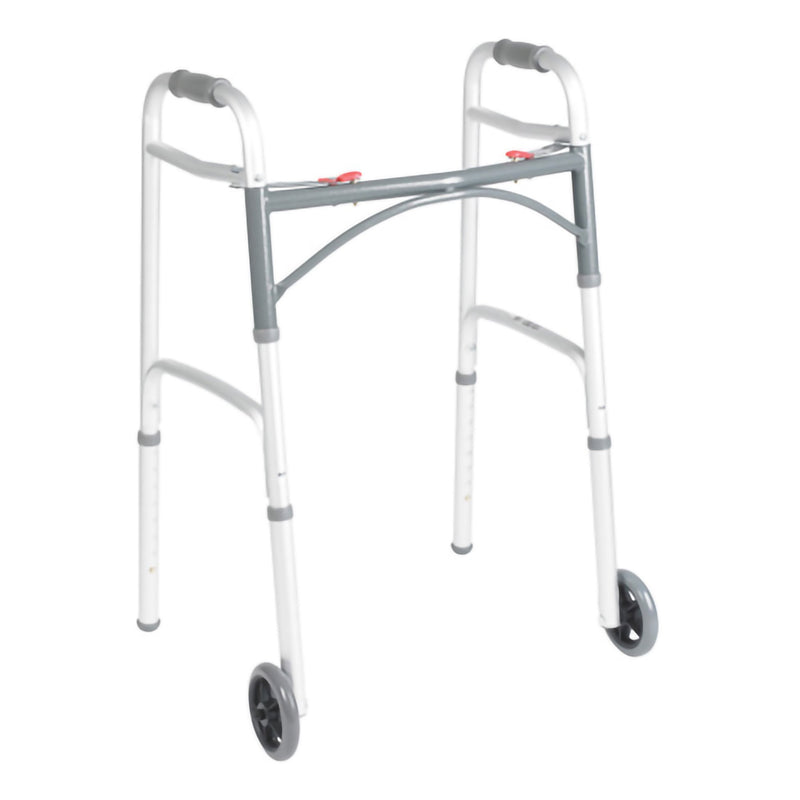 McKesson Junior Aluminum Folding Walker, 25 – 32¼ Inch Height (Each)