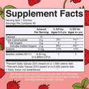 Mary Ruth's Organic Kids Probiotic Gummies, Strawberry Flavor (Case of 6)