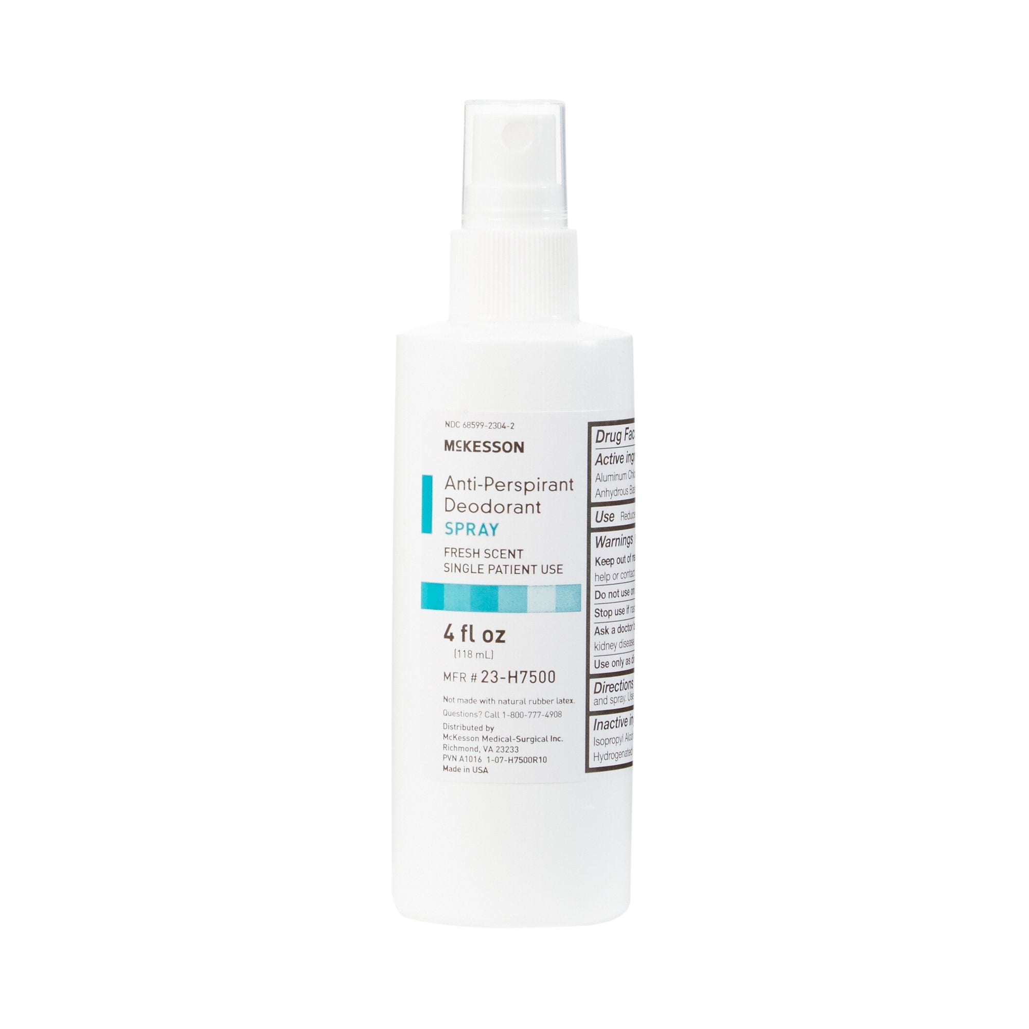 McKesson Brand McKesson Antiperspirant / Deodorant, Fresh Scent, 4-ounce Spray Bottle (48/CS) 