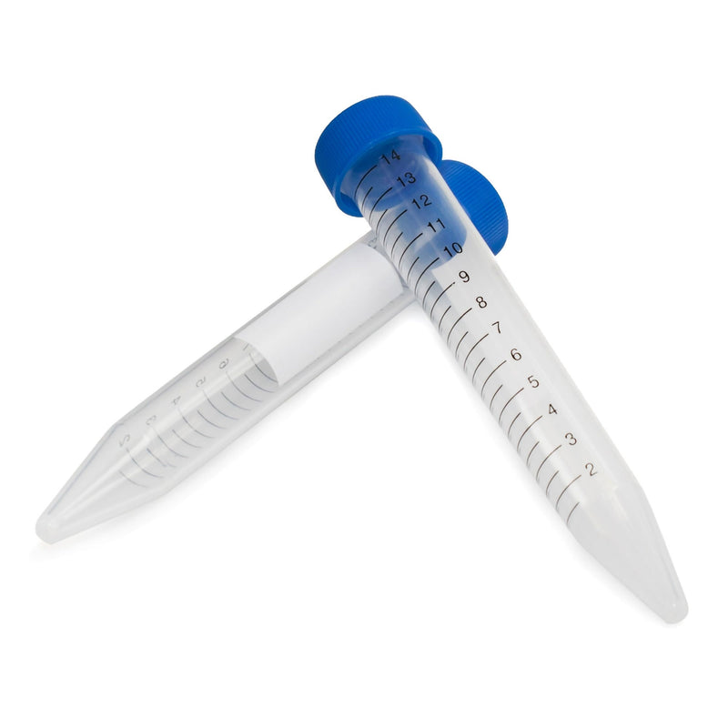 McKesson Centrifuge Tube, 15 mL, 17 x 120 mm, Blue Screw Cap (Case of 500)
