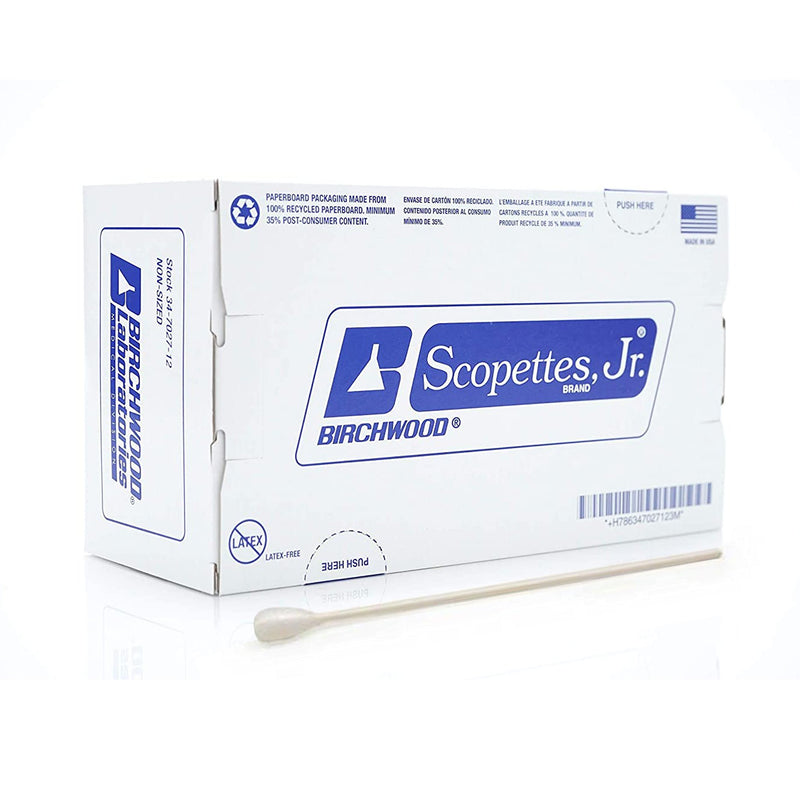Scopettes Jr. OB/GYN Swabstick, 8 Inch Length (Case of 1200)