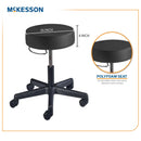 McKesson Round Pneumatic Exam Stool, Black, without Backrest (Each)