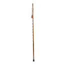 Mabis Healthcare Brazos Twisted Oak Hitchhiker Handcrafted Walking Stick, 58-Inch, Brown 