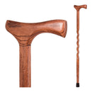 Mabis Healthcare Brazos Twisted Assorted Hardwoods Cane with T-Handle, 34-Inch Height 