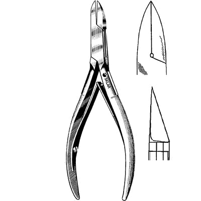Sklar Littauer Cutting Forceps -  4-1/2", Straight Back - 97-1255 
