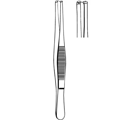 Merit Tissue Forceps - 5-1/2", Straight, 2x3 Teeth - 97-769 