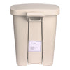 McKesson Waste Can with Step-On Pedal, Plastic, Beige, 15.16 x 14.37 x 18.9 Inch 