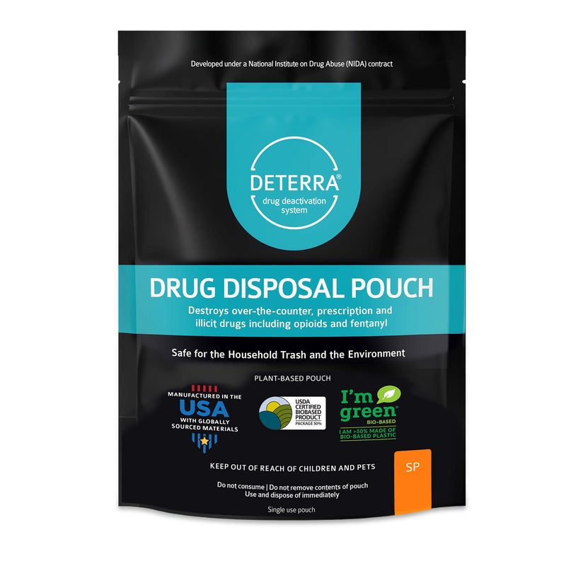 Deterra Drug Disposal Pouch for Disposal of Pharmaceuticals, Small (Case of 250)
