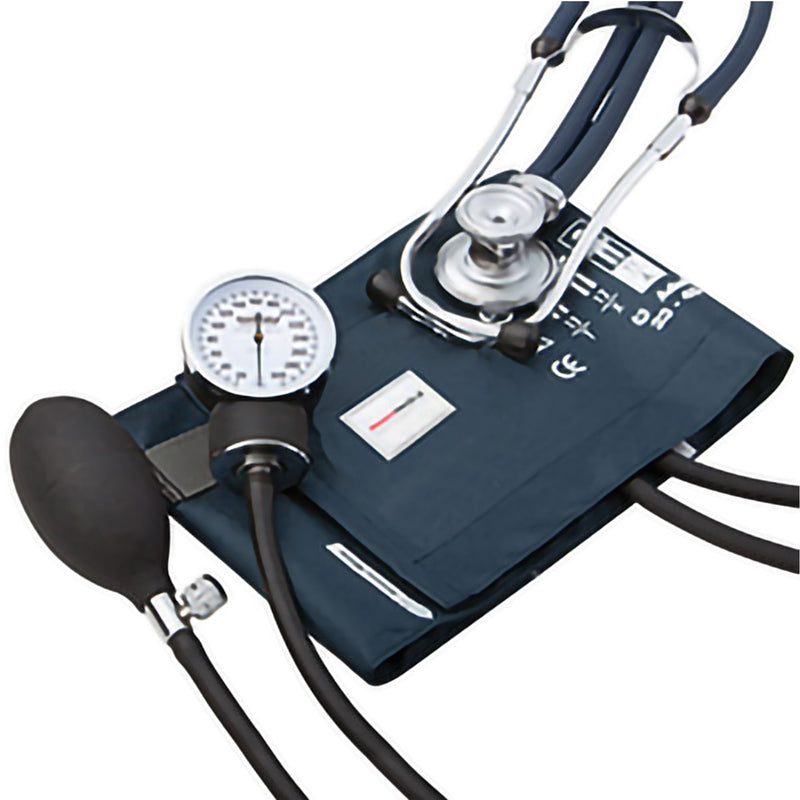 McKesson Aneroid Sphygmomanometer/Sprague Combo Kit, 23 – 33 cm Cuff, Dark Blue (Case of 12)