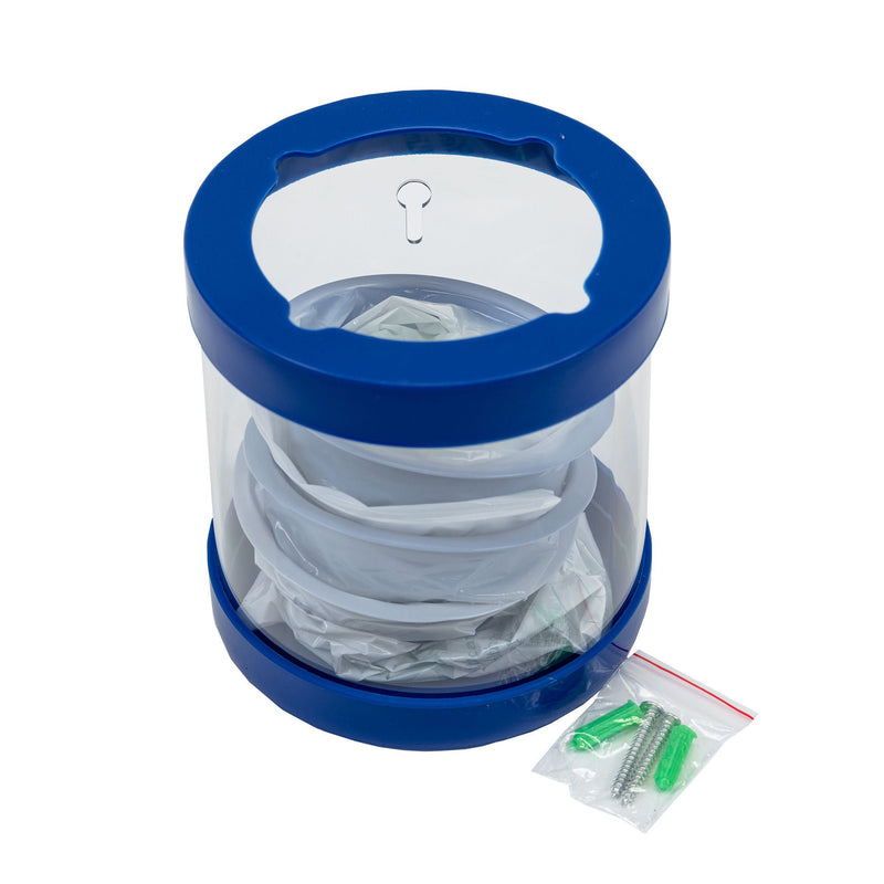 Emesis Bag Dispenser LSL Clear Plastic Manual Pull 25 Bag Capacity (Case)