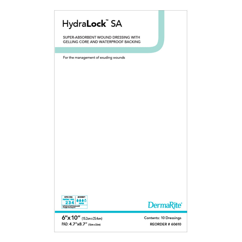 HydraLock Super Absorbent Dressing, 6 x 10 Inch (Box of 10)