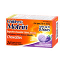 Motrin Children's Ibuprofen Chewable Tablets Dye-Free Grape (Bottle of 24)