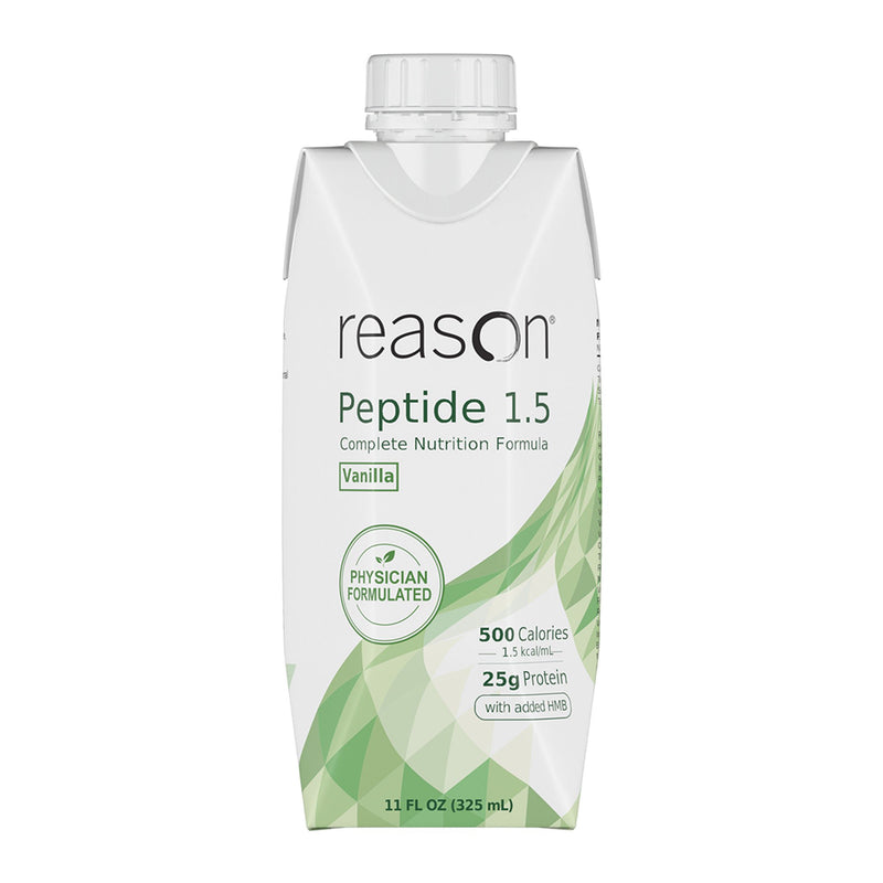 Oral Supplement Reason 1.5 Vanilla Flavor Liquid 11 oz. Carton (Case of 12)