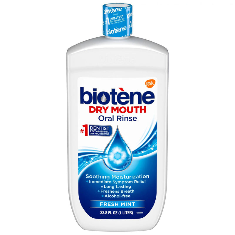 Biotene Dry Mouth Oral Rinse Fresh Mint, 1-liter Bottle (Each)
