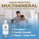 Mary Ruth's Liquid Nighttime Multimineral, Coconut Dream, Dietary Supplement (Case of 6)