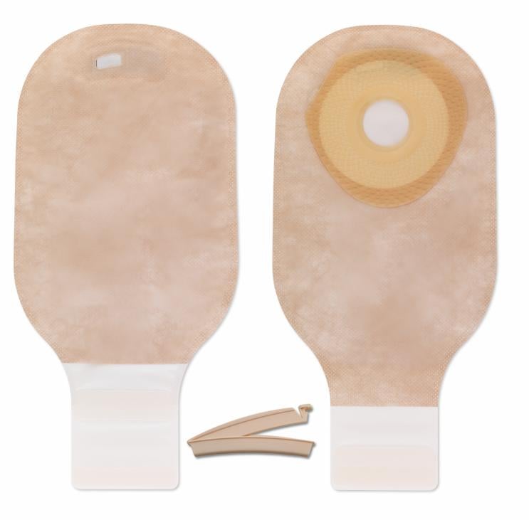 Premier One-Piece Beige Filtered Colostomy Pouch, Pre-cut to Fit 25 mm (Box of 10)