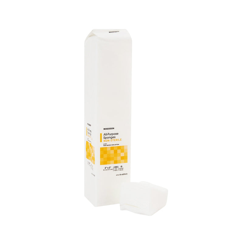 McKesson Nonwoven Sponge, 2 x 2 Inch, Four Ply (Case of 8000)