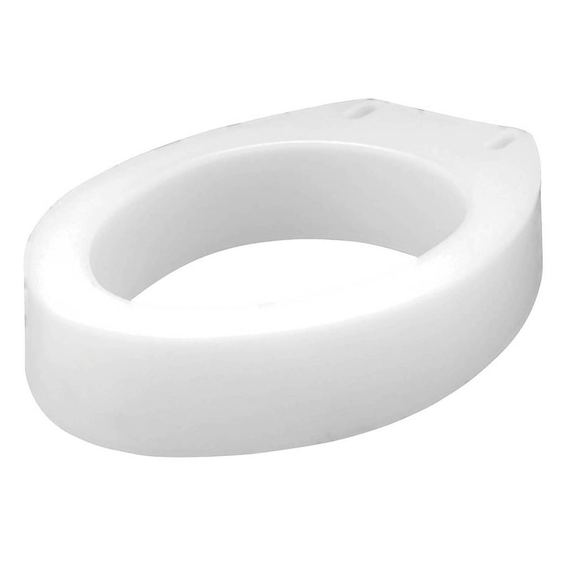 Compass Health Brands Carex Elongated Raised Toilet Seat, White, 3½ Inches, 300 lbs. Capacity (4/CS)