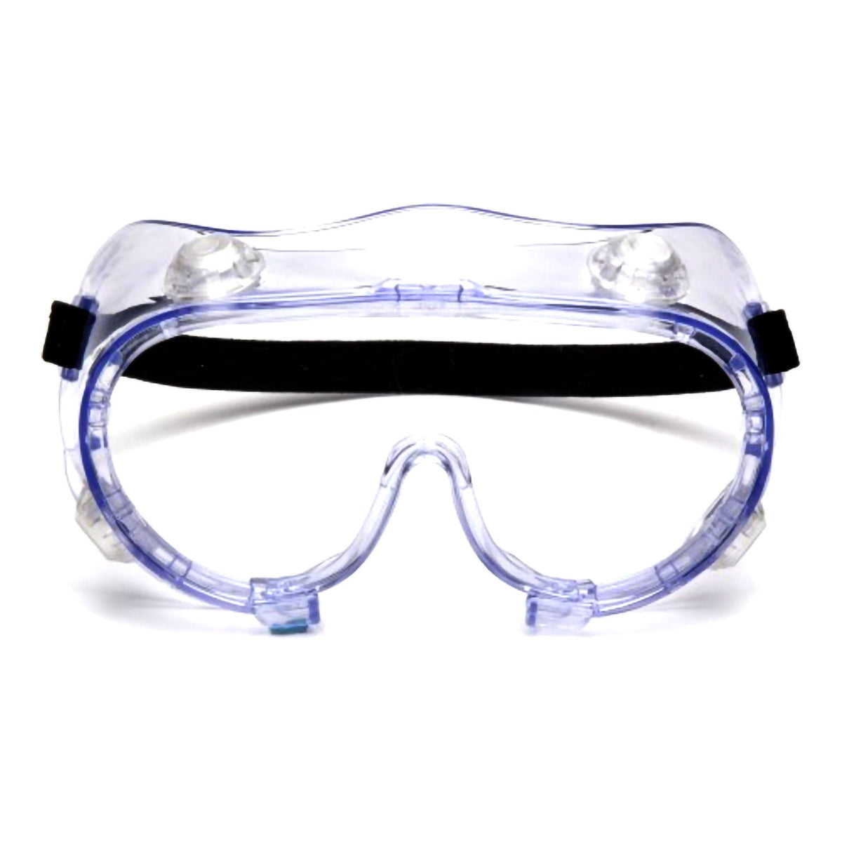 Protective Goggles Pyramex Fit Over Uncoated Clear Tint Polycarbonate Lens Clear Frame Elastic Strap One Size Fits Most (Case of 144)