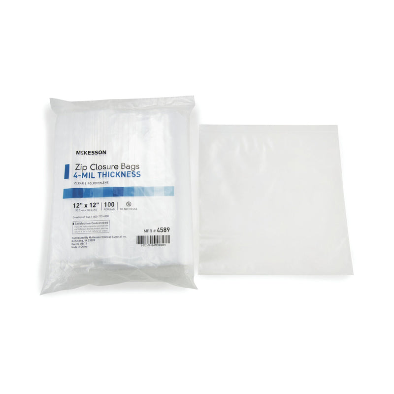 McKesson Zip Closure Bag, 12 x 12 in. (Case of 1000)
