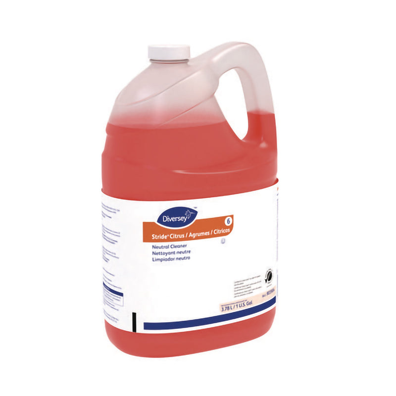 Essendant Co/United Stationers Floor Cleaner Diversey Stride Liquid 1 gal. Jug Citrus Scent Manual Pour (4/CT)