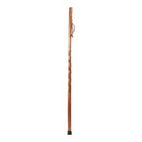 Mabis Healthcare Brazos Twisted Oak Traveler's Handcrafted Walking Stick, 55-Inch, Red 