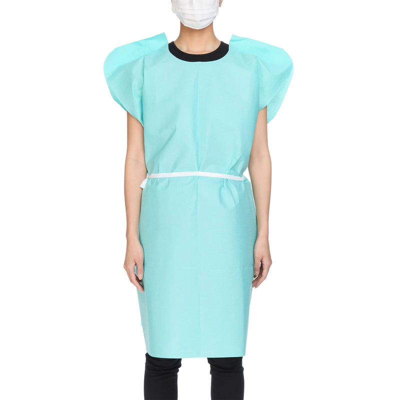 McKesson Patient Exam Gown, One Size Fits Most, Teal (Case of 50)