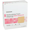 McKesson Nonadhesive without Border Foam Dressing, 4 x 4 Inch (Case of 10 Boxes)