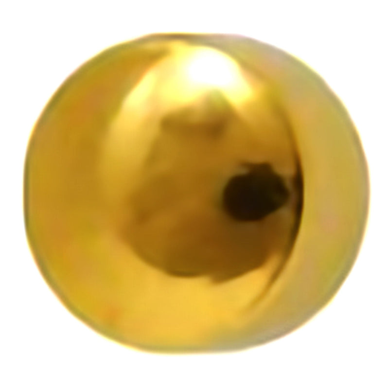 Ear Piercing Stud MediStuds 24K Gold Plated Stainless Steel Gold Ball Traditional Mount (Box of 12)